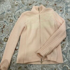 Ralph Lauren wool Pink Full-Zip Sweater
